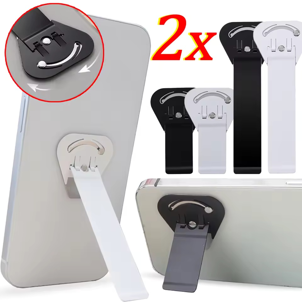 Kickstand Adjustable - Stainless Steel Rotatable Cellphone Support Kickstand