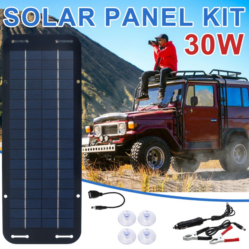 12V Solar Panel Kit IP65 Water - огляд і ціна Usb Charger Dynamo